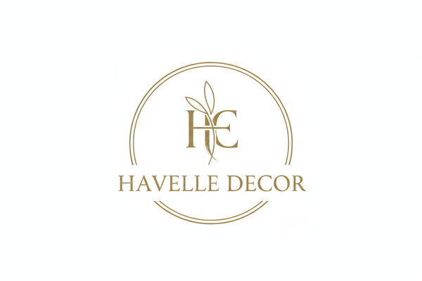i want just a logo for my shopify store for home decor products my store name is Havelle Decor, logo can be just H and E